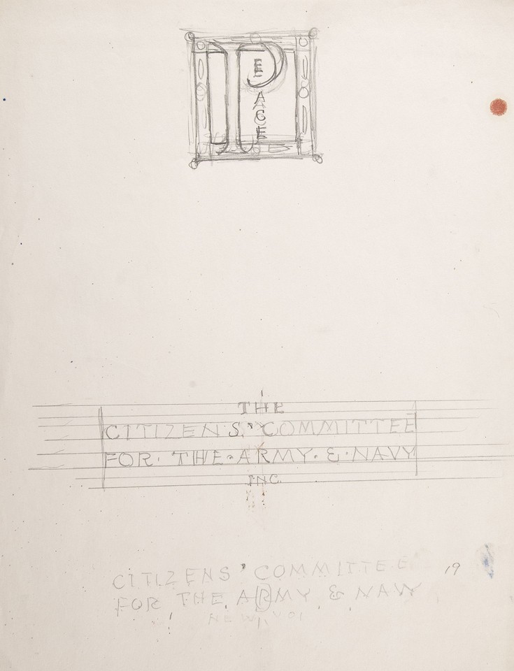 Study for an inscription for a door of an unidentified ... Image 1