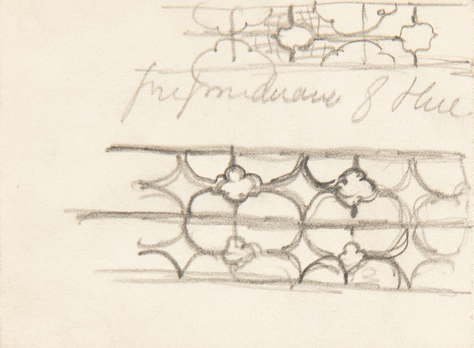 Detail sketches for an unidentified stained glass window Image 1