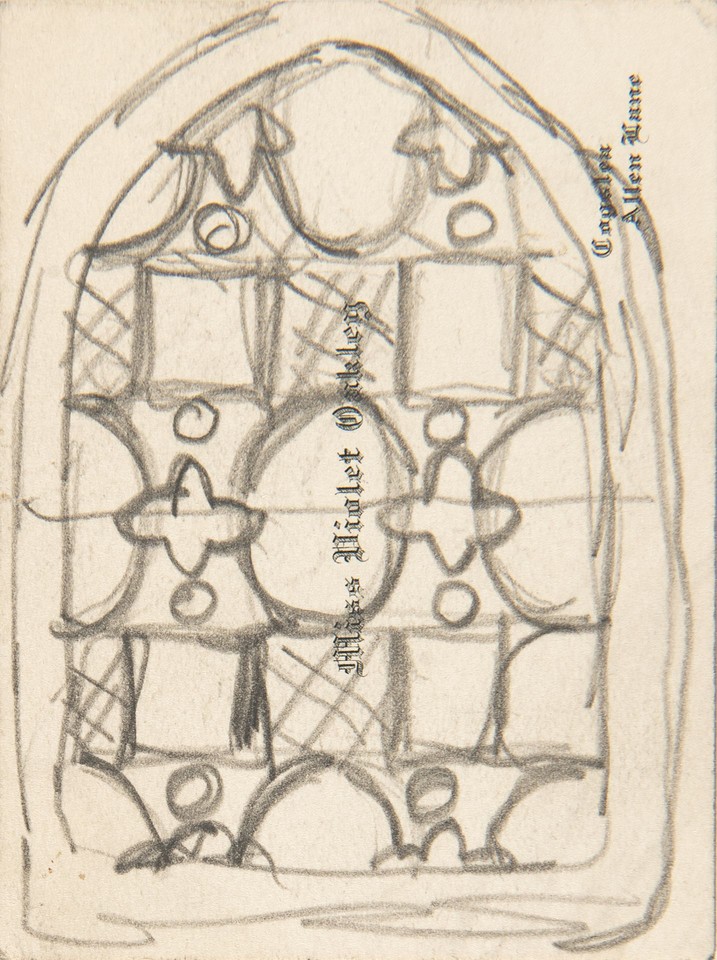 Sketch for an unidentified stained glass window Image 1