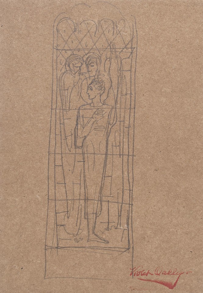 Study for center panel, &quot;Boy Christ among the Doctors&quot; ... Image 1