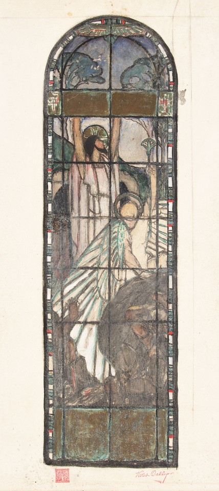 Composition study for a &quot;Resurrection&quot; stained glass window Image 1