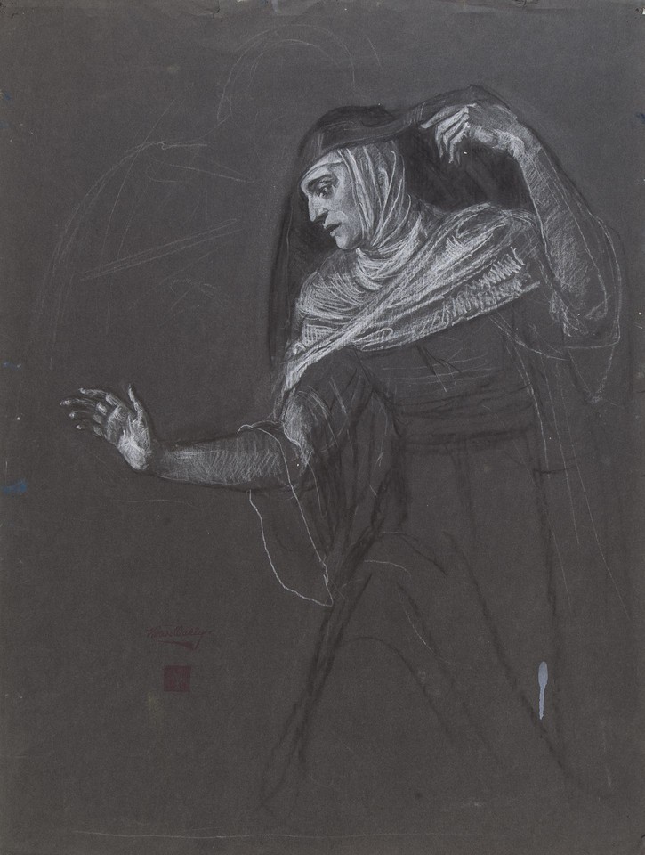 Study for widow, &quot;Widow of Nain&quot; World War II portable ... Image 1