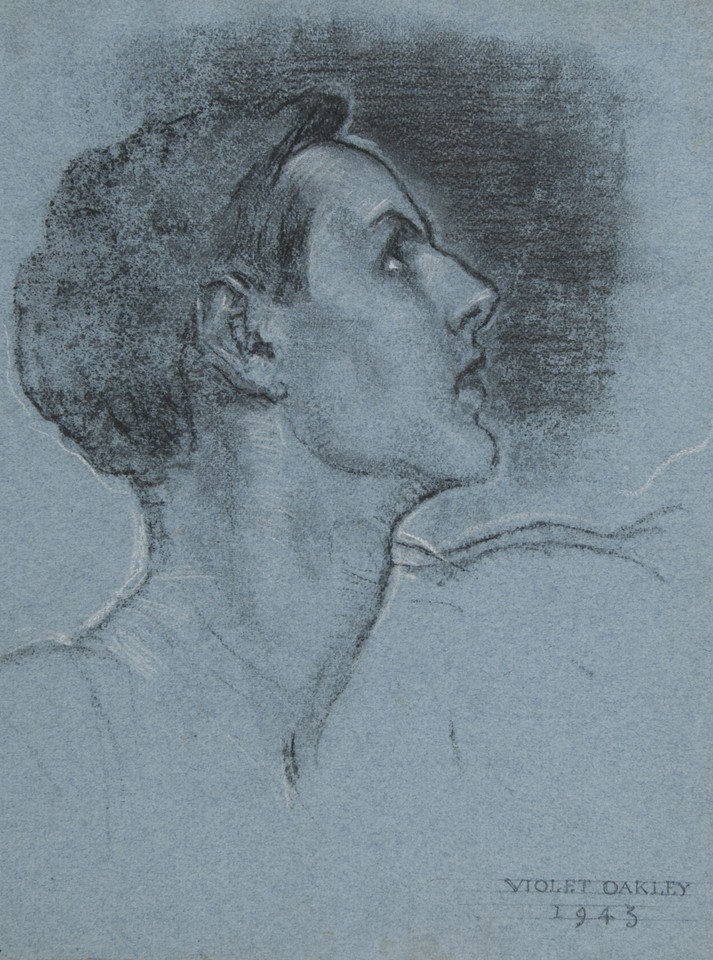 Study for head of widow's son, &quot;Widow of Nain&quot; World War II ... Image 1