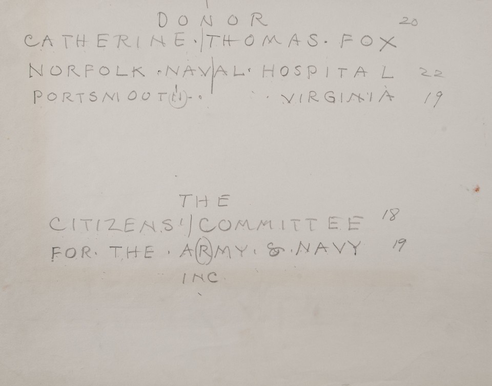 Study for inscription, &quot;Widow of Nain&quot; World War II ... Image 1