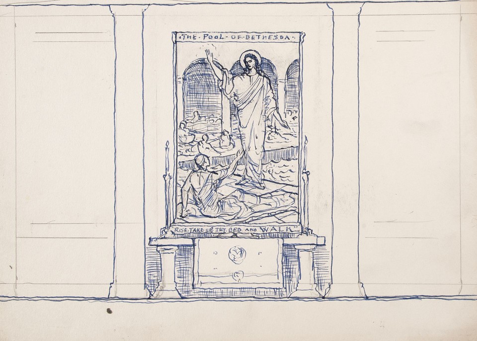 Composition study for &quot;Christ at the Pool of Bethesda&quot; ... Image 1