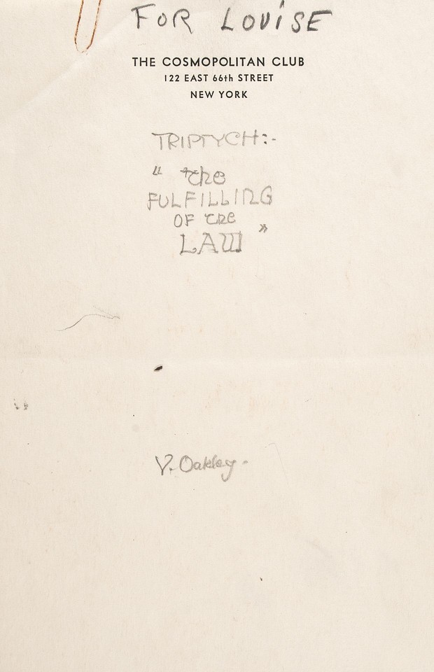 Study for title, &quot;The Fulfilling of the Law&quot; World War II ... Image 1
