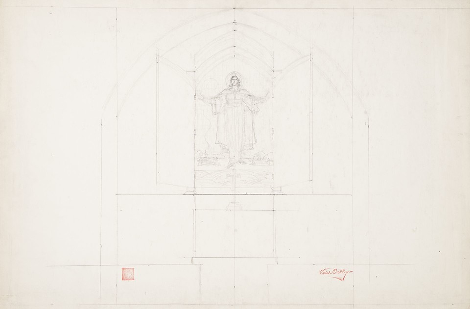 Composition study for an &quot;Ascension&quot; World War II portable ... Image 1
