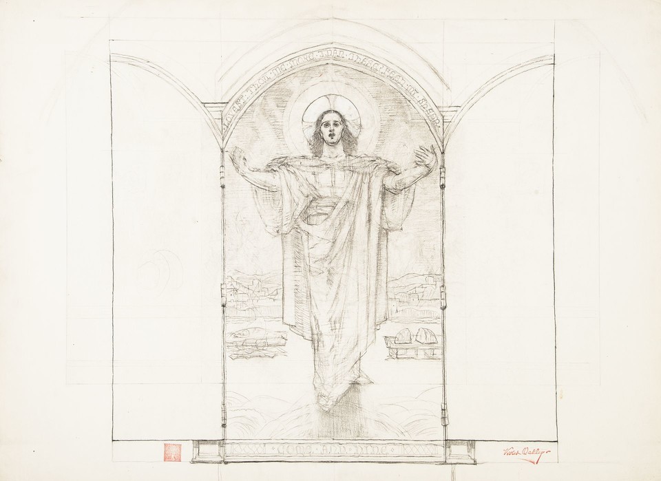 Composition study for an &quot;Ascension&quot; World War II portable ... Image 1