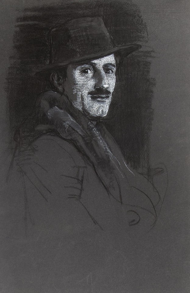 Portrait study of unidentified man (possibly George Oakley) Image 1