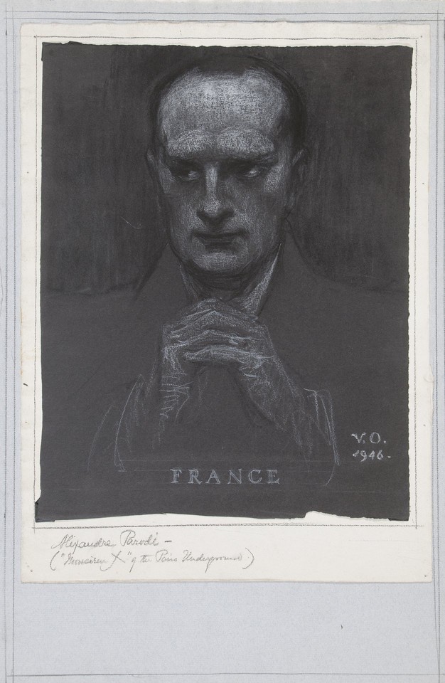 Portrait study of Alexandre Parodi, delegate from France to  ... Image 1