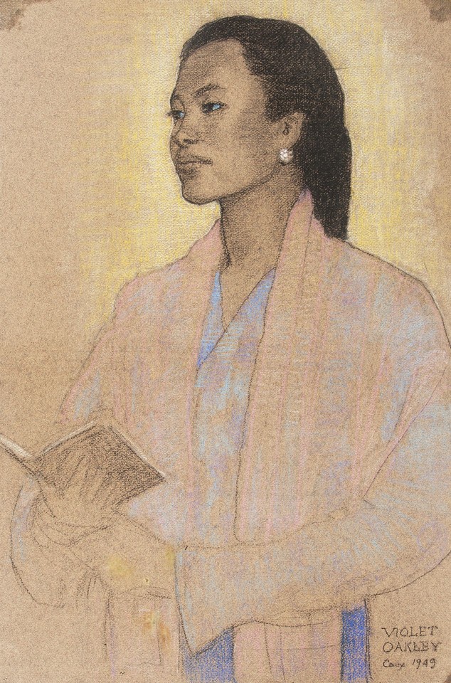 Portrait study of unidentified delegate to the 1949 World As ... Image 1