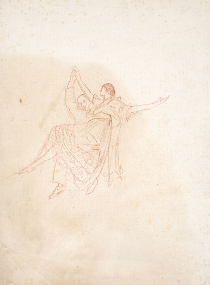 Portrait study of man and woman dancing Image 1