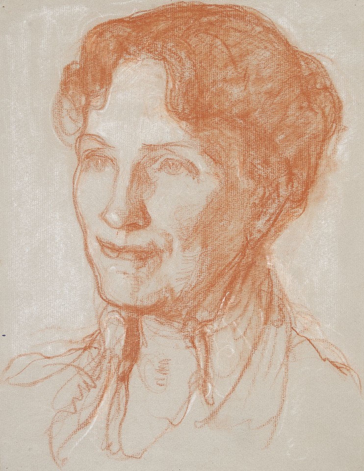 Portrait head study of unidentified woman Image 1