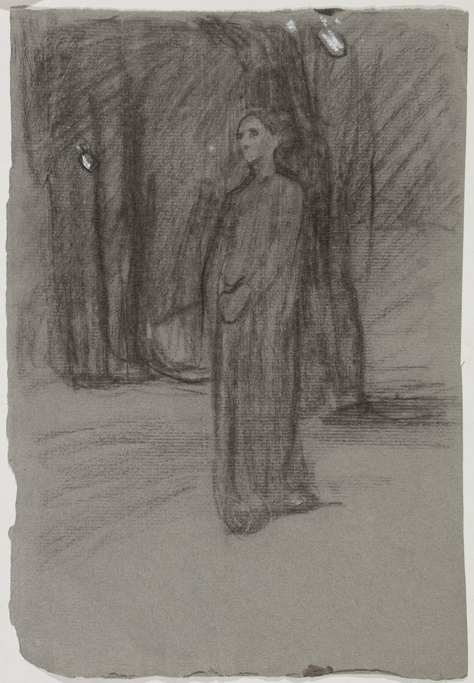 Full-length portrait study of unidentified woman  Image 1
