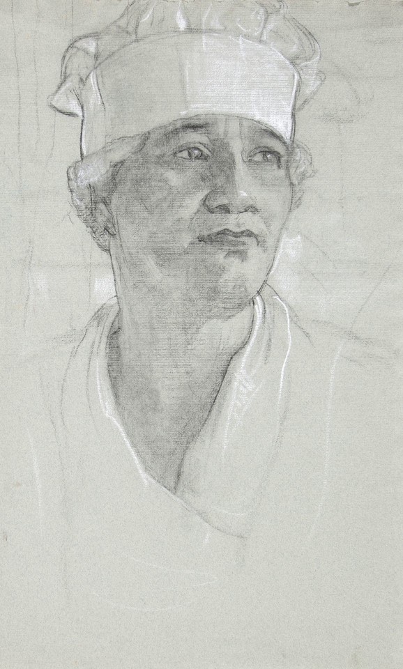Bust portrait study of unidentified woman  Image 1