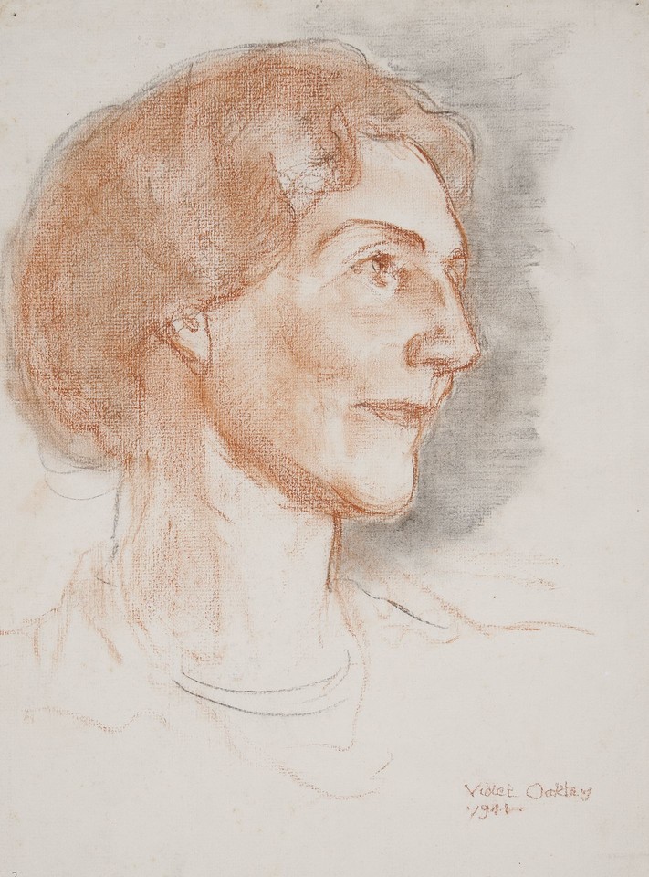 Portrait of unidentified woman in profile Image 1