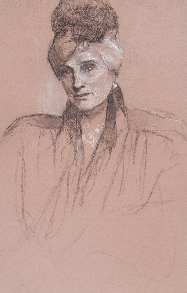 Portrait study of unidentified woman wearing a hat Image 1