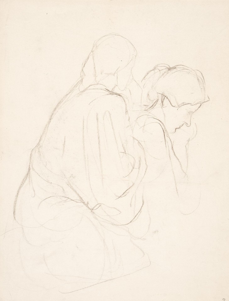 Portrait studies of unidentified woman seen from the back ... Image 1