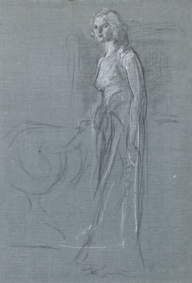 Full-length portrait study of unidentified woman Image 1