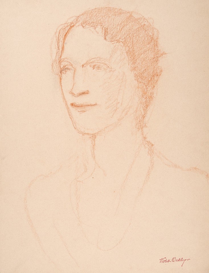 Bust portrait study of unidentified woman Image 1