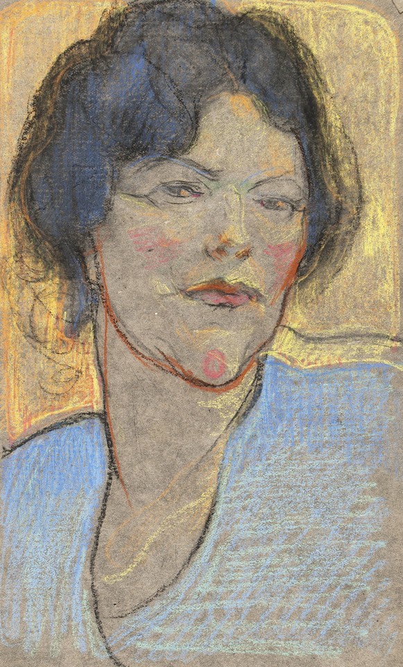 Portrait head study of unidentified woman Image 1