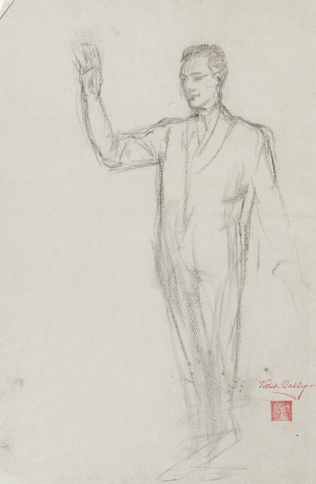 Full-length portrait study of unidentified man standing ... Image 1