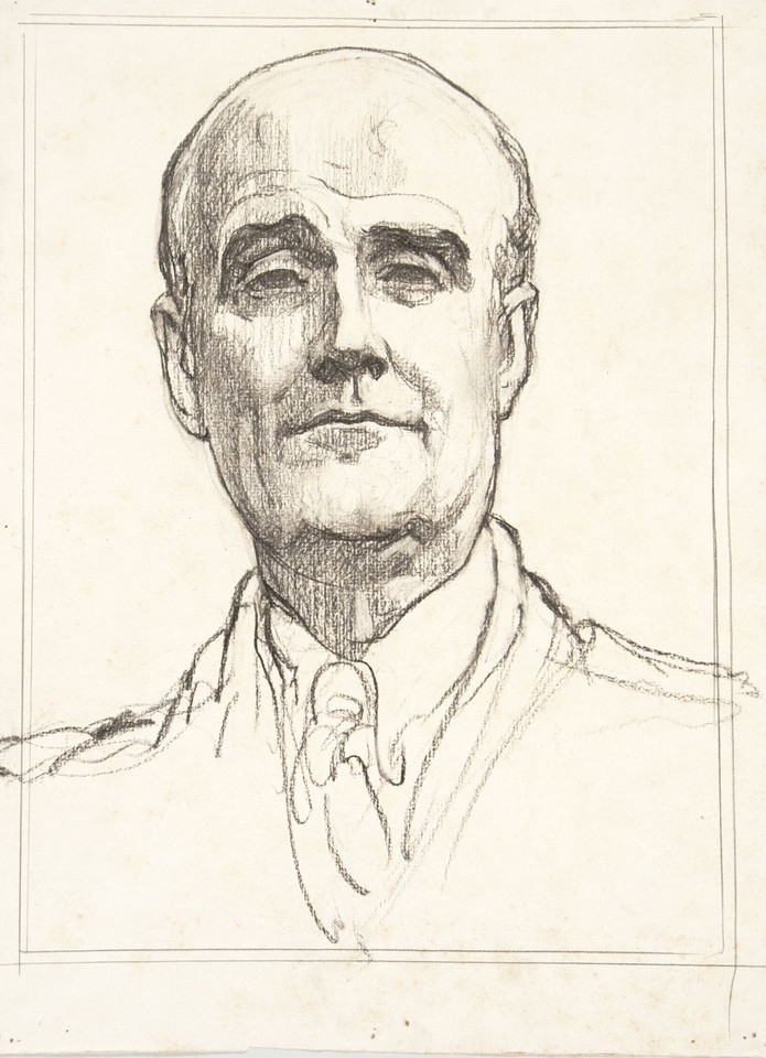Portrait head study of unidentified man Image 1