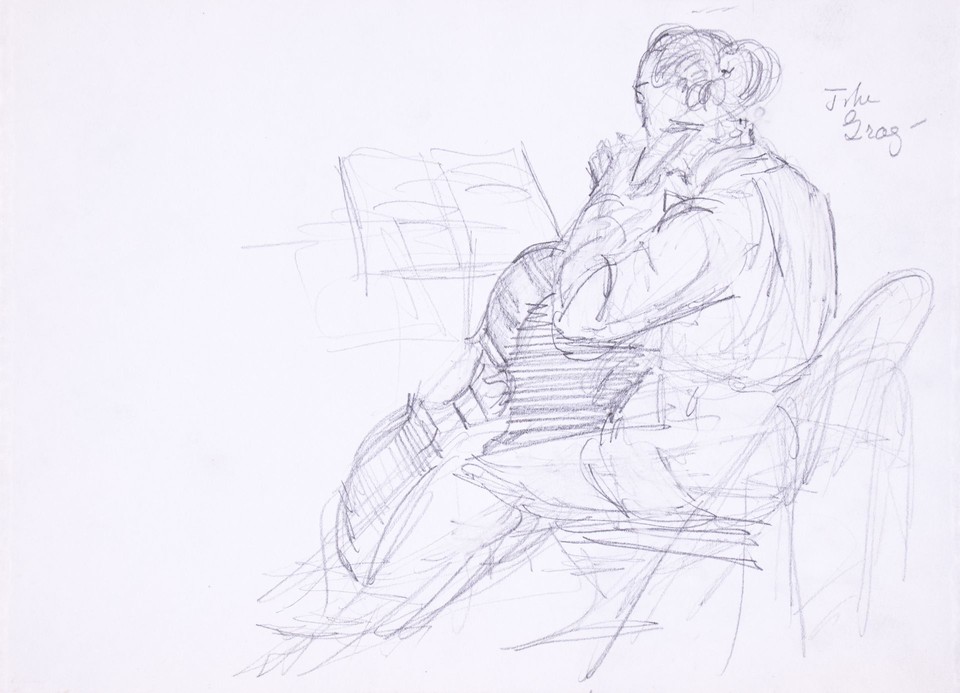 Portrait study of man playing cello  Image 1