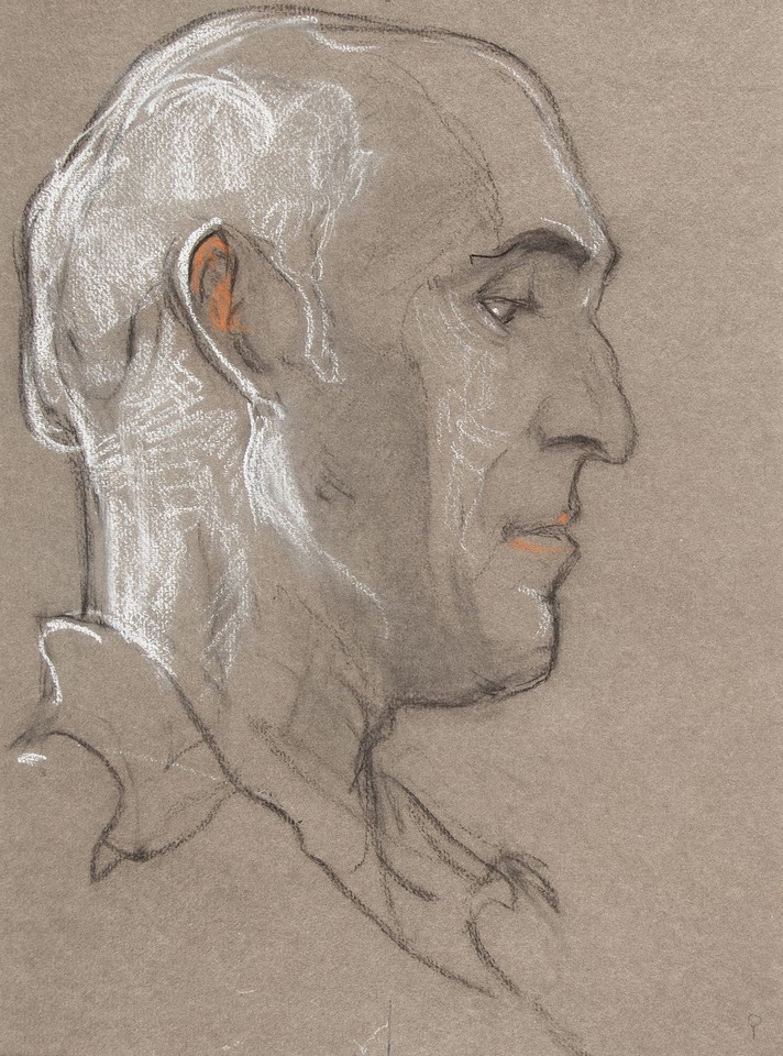 Portrait head study of unidentified man Image 1