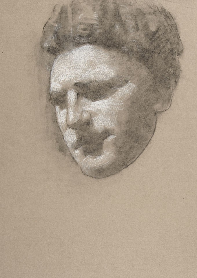 Portrait head study of unidentified man Image 1