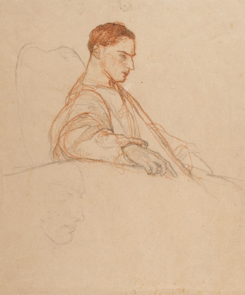 Portrait study of unidentified man and facial detail Image 1