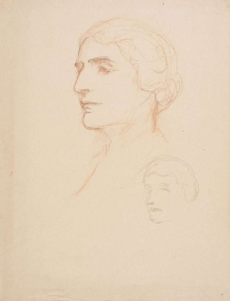 Portrait head studies of unidentified woman Image 1