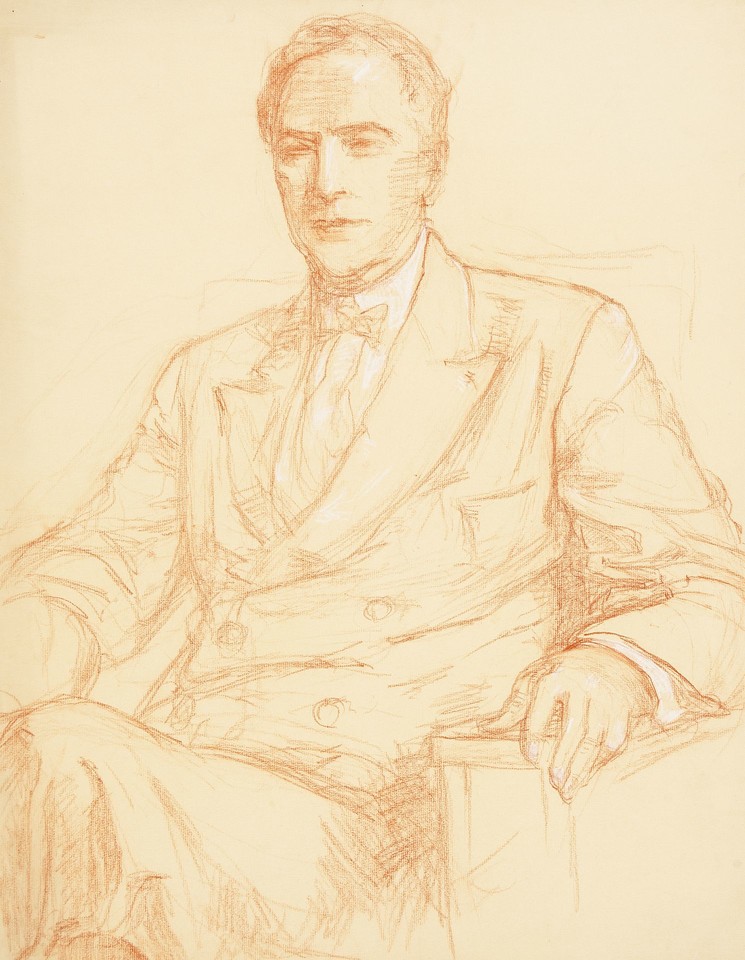 Portrait study of seated unidentified man Image 1