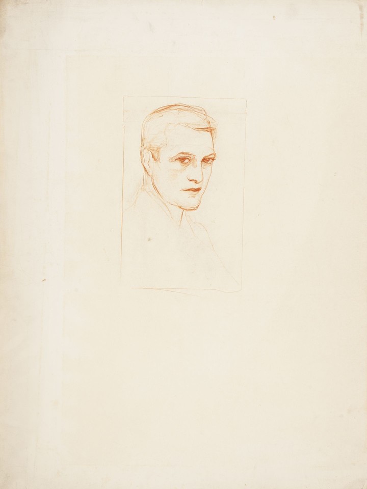 Portrait head study of unidentified man Image 1