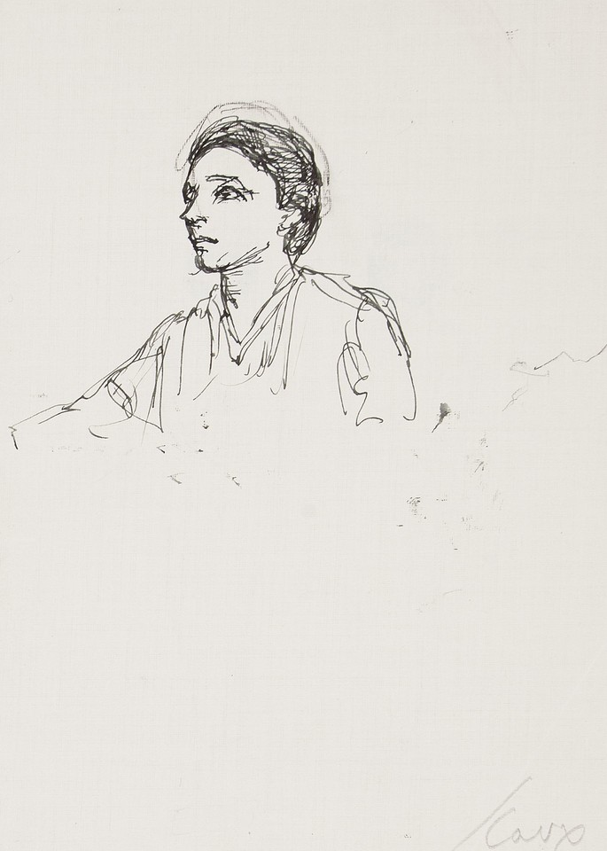 Portrait study of unidentified delegate to the 1949 World ... Image 1