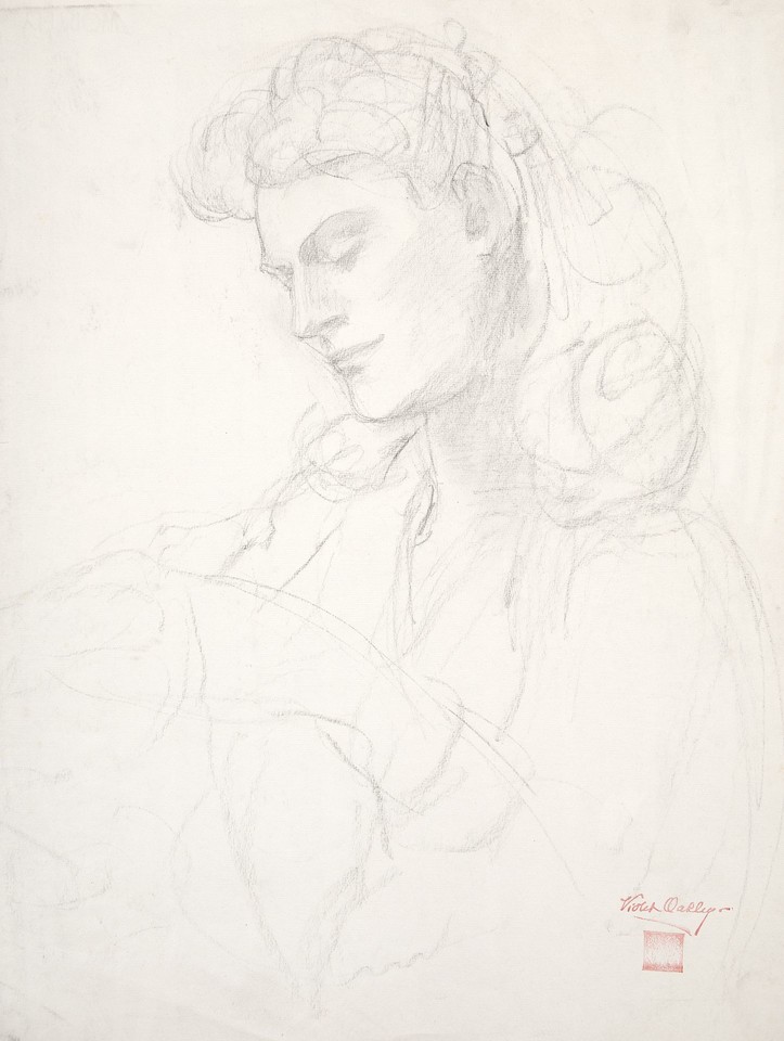 Portrait study of a woman (possibly Ann Lukens) Image 1