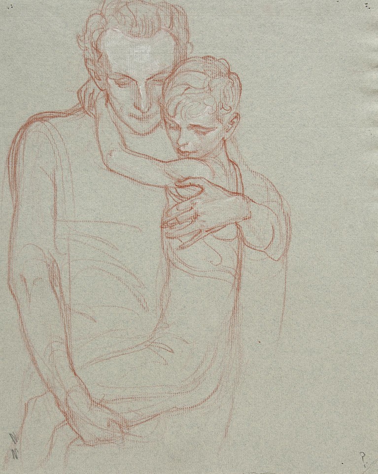 Study of a man carrying a boy Image 1