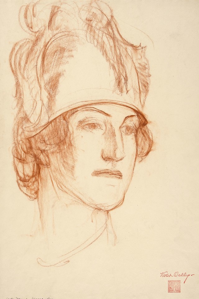 Portrait head study of Lady Ethel Maud Warrender (née ... Image 1