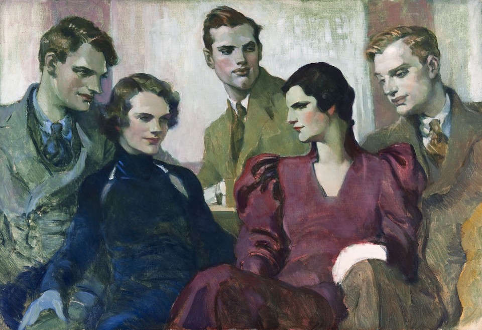 Portrait study of the Bromley family Image 1