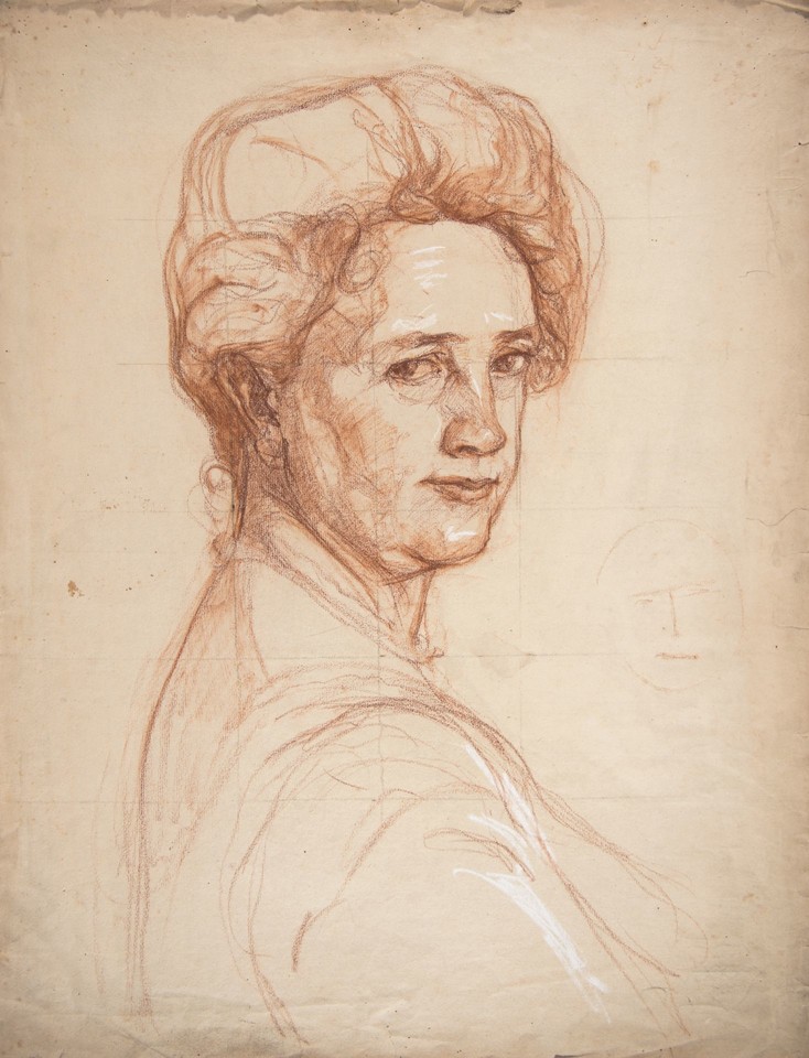 Portrait study of Mrs. William Van Duzer Lawrence (Sarah ... Image 1