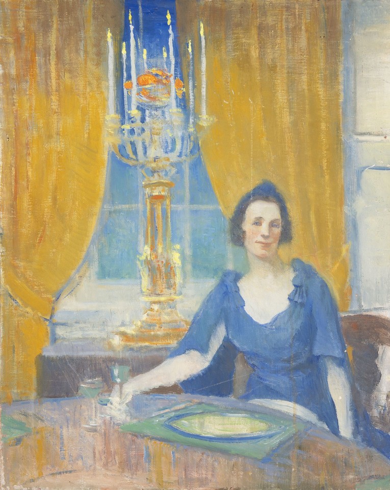 Mrs. Almonte (Canada), with candelabra Image 1
