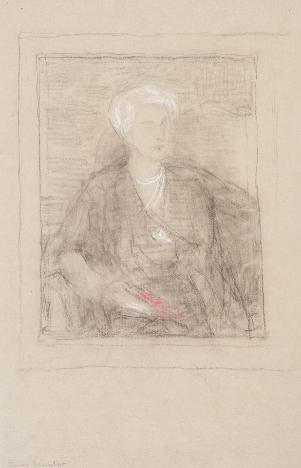 Portrait study of Princess Scherbatow (née Angela Mills of ... Image 1