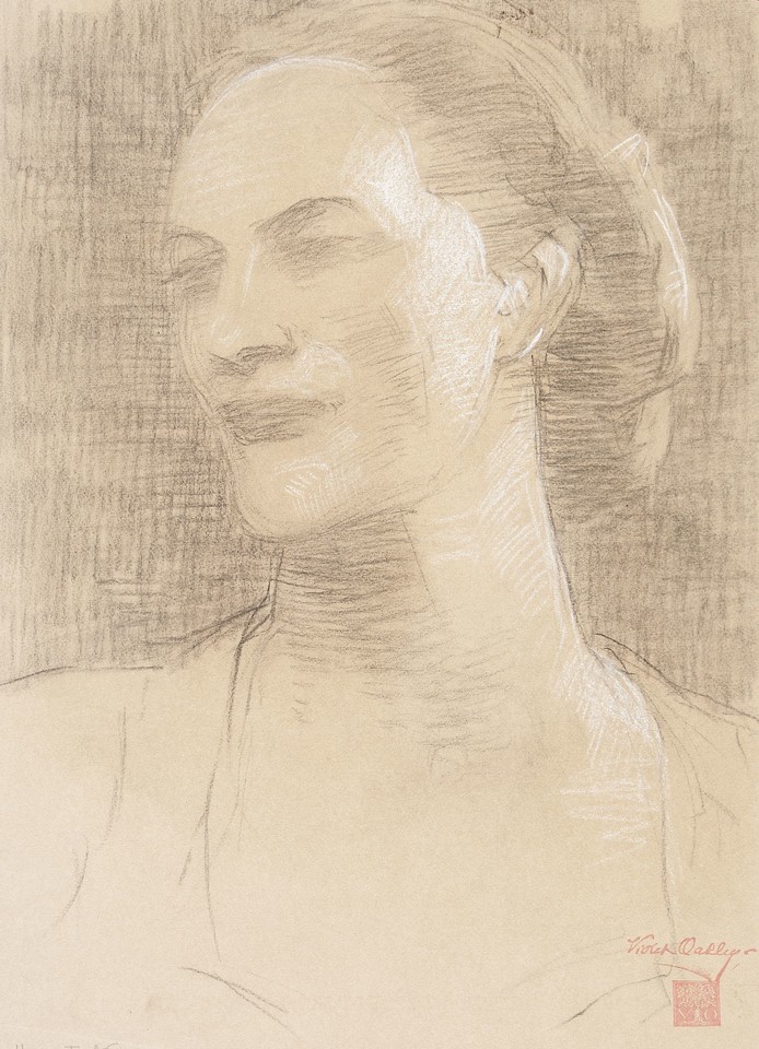 Bust portrait study of Helen Taylor (Mrs. Norman Taylor) Image 1