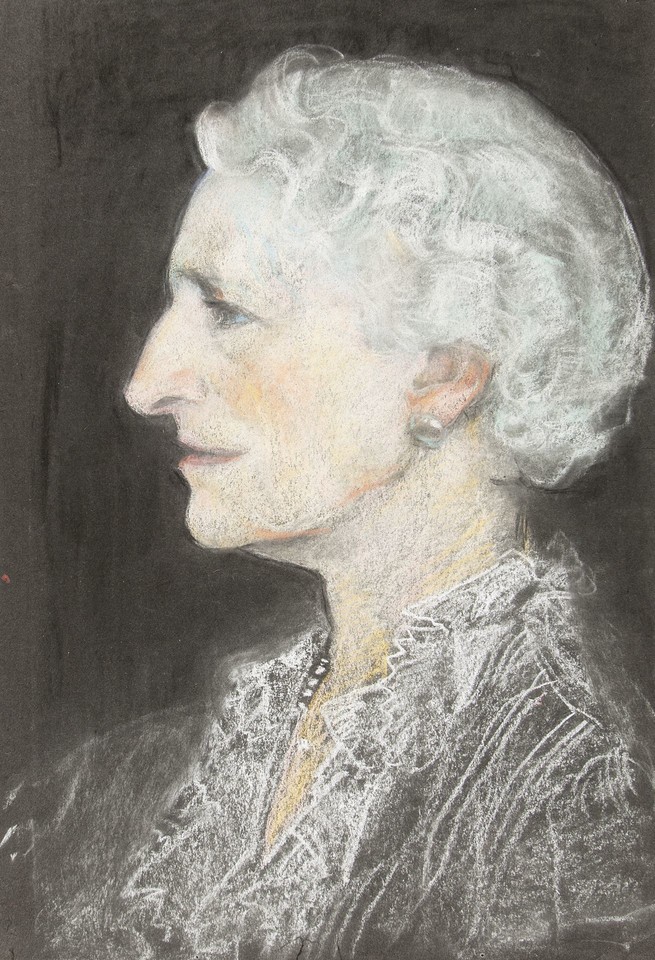 Portrait head study of Mrs. Joseph Wasserman (née Edith ... Image 1