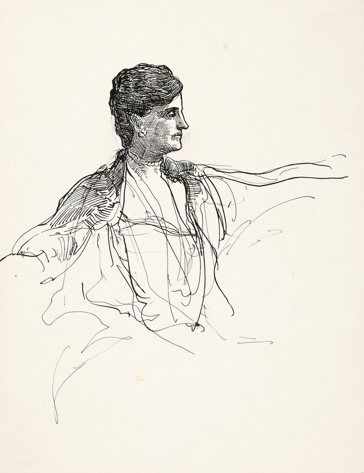 Portrait study of Elizabeth Finley Thomas Image 1