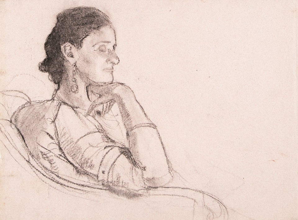 Portrait study of Elizabeth Finely Thomas Image 1
