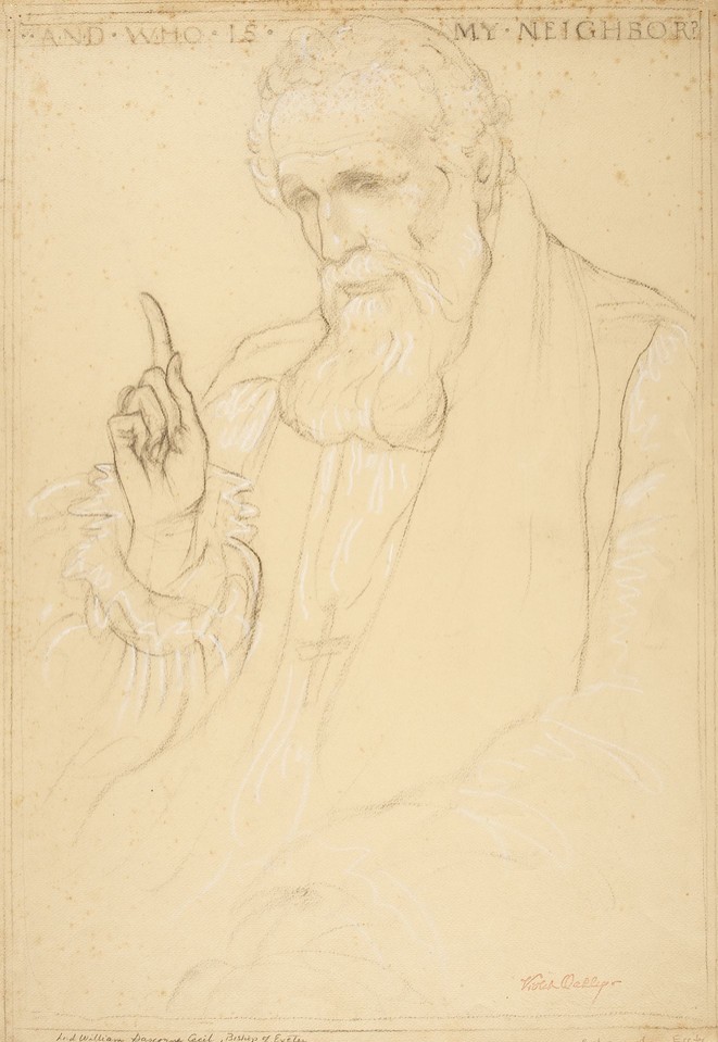 Portrait study of Lord William Gascoyne-Cecil, Bishop of ... Image 1