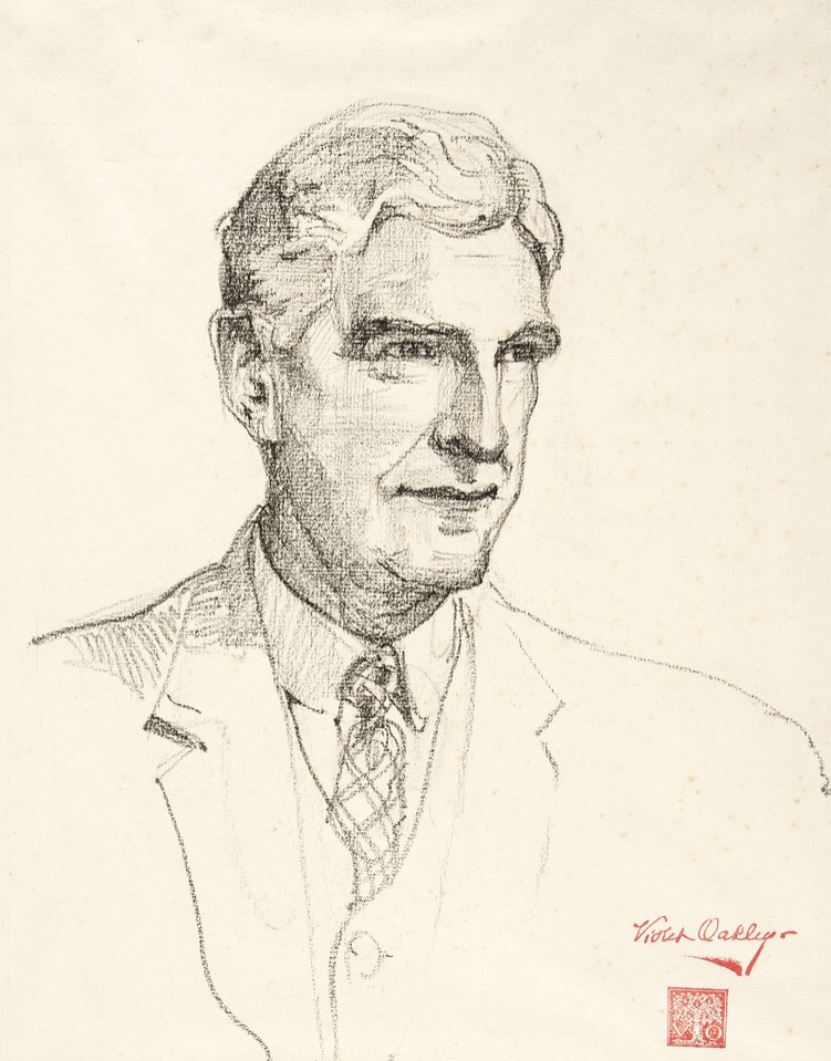 Portrait study of George Walter Dawson, Professor of ... Image 1