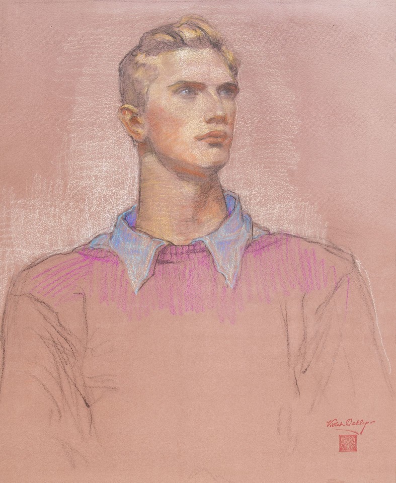 Portrait study, possibly of Wharton Biddle Image 1