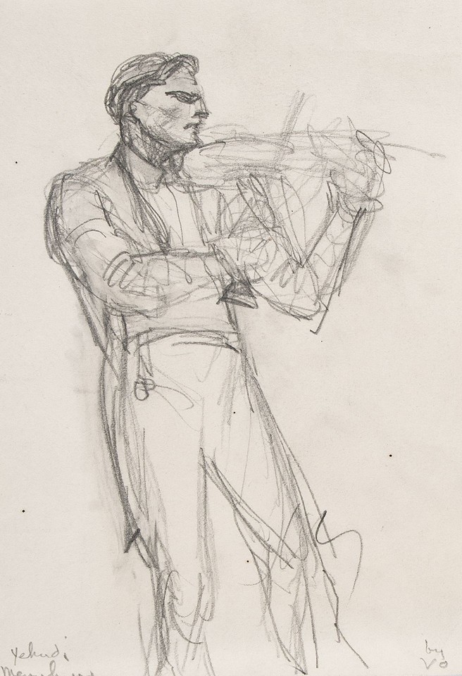 Portrait study of Yehudi Menuhin Image 1